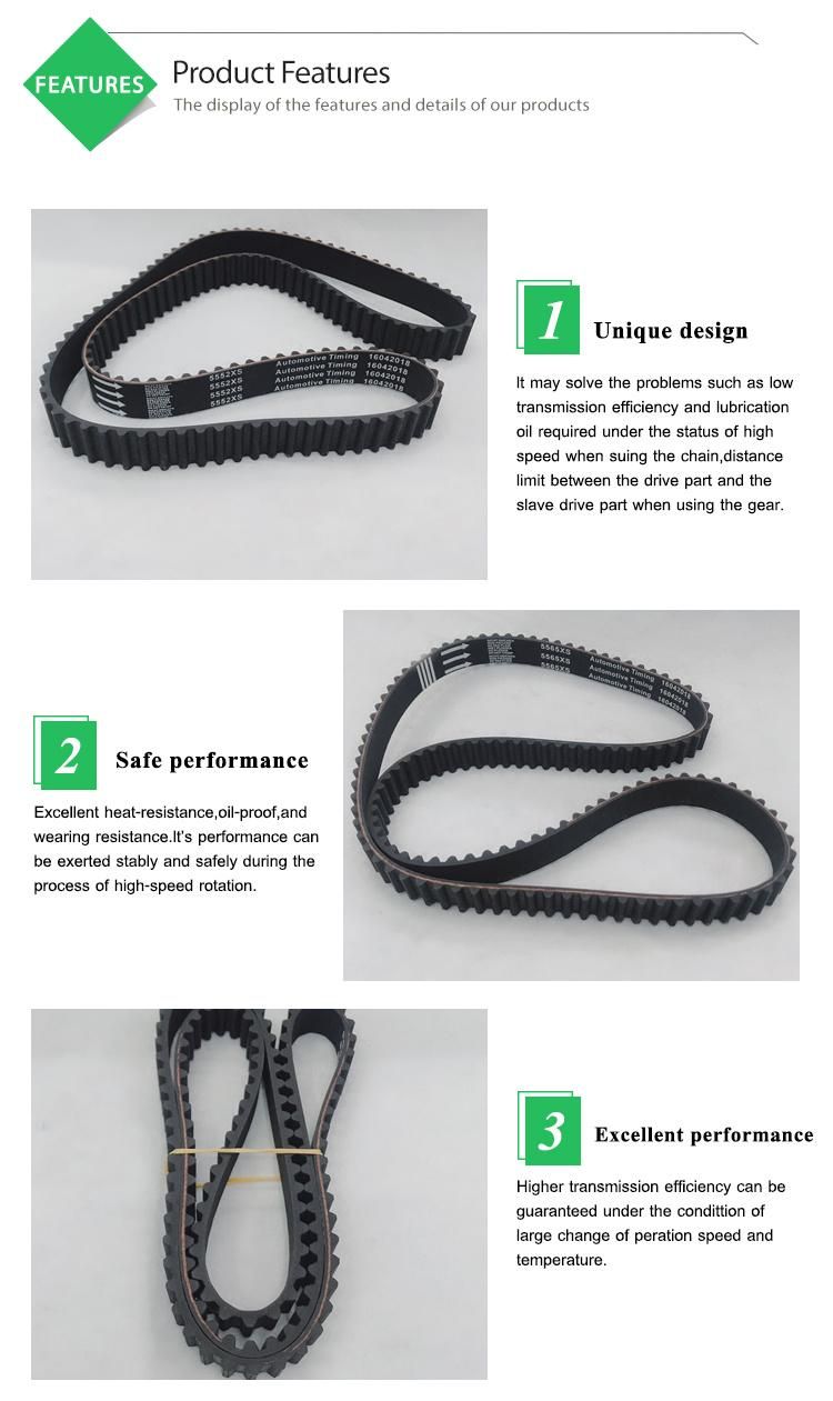 Wholesale Rubber Transmission Belt Auto Timing Belt for KIA Pride