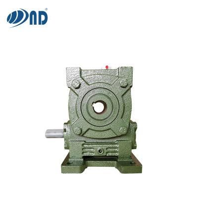 Good-Performance Wp Series Worm Gearbox with Single/Double Speed Gear Box Reducer Reduction Cast Iron High Torque Transmission (Wpa/Wps/Wpx/Wpo)