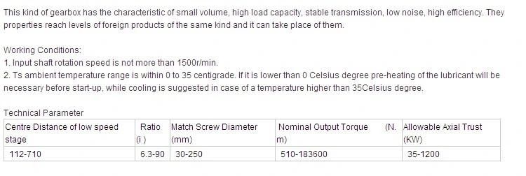 Duoling Brand Jhm Series Gearbox for Single Screw Extruder