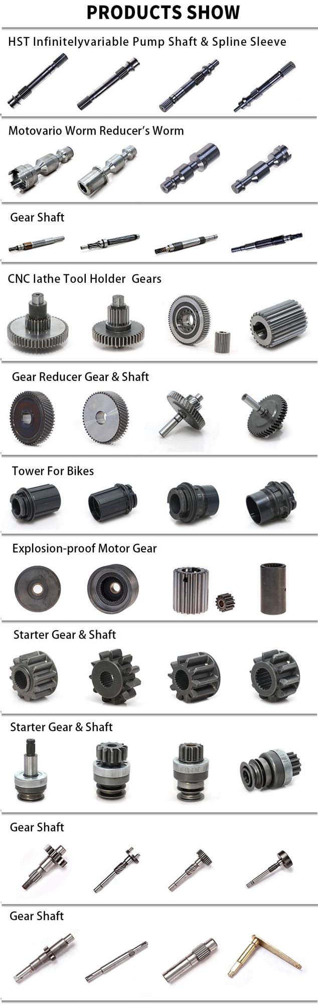 Starter Drive Gear CNC Machining Part for Starter Motor