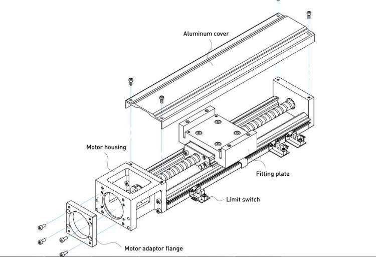 Linear Guide Module Kt86 Sigle Axis Robot Linear Actuators