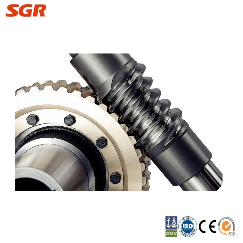Double Enveloping Worm Gearbox Transmission Reducer 225mm Center Distance