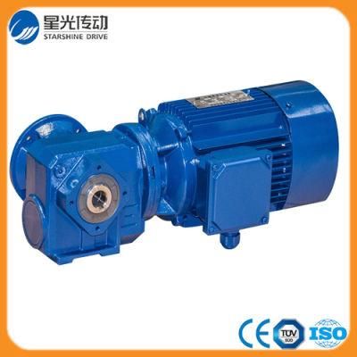 Helical Worm Gear Reducer S Series Speed Reducer Gear Reducer with Electric Motor