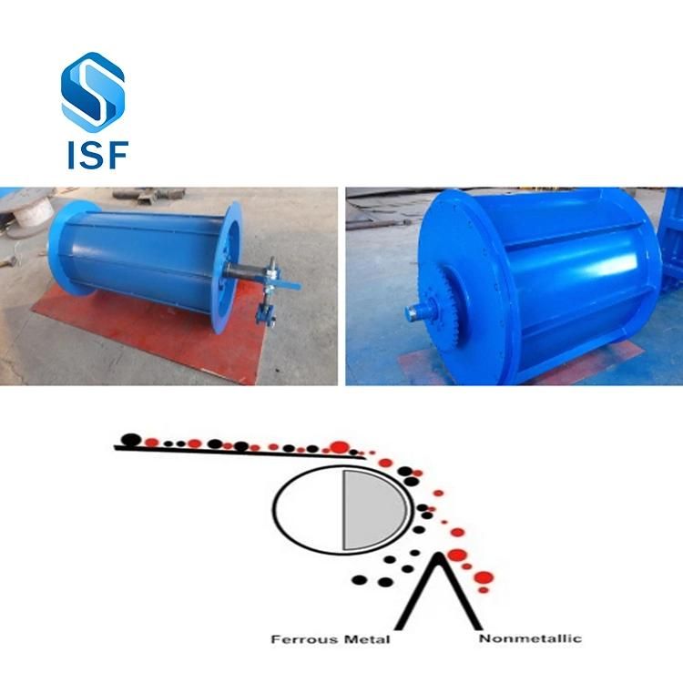 Magnetic Roller Drum Separator for Chemical Industry Remoning Iron, Non-Ferrous Magnetic Drum Separator