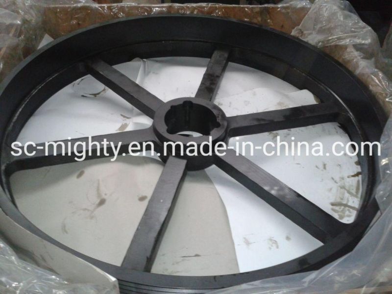 Chinese Brand Mighty Cast Iron or Steel or Aluminum 6 Inch Multi V Slot Groove V-Belt Pulley Wheel for Sliding Gate