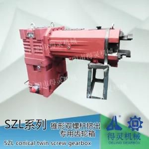 Szl Series Conical Twin Screw Extruder Gearbox with External Forced Lubrication