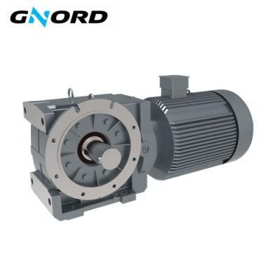 K Series Good Quality Cast Iron Material Hollow Shaft Output Bevel-Helical Gear Speed Reducer