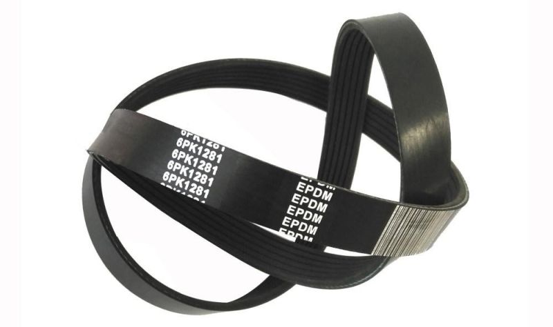 Automobile Fan Belt Engine Poly V Belt Dongil Bando Pk V Ribbed Serpentine Belts