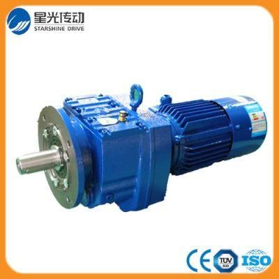 R Series Helical Geared Motor with Flange Mounted