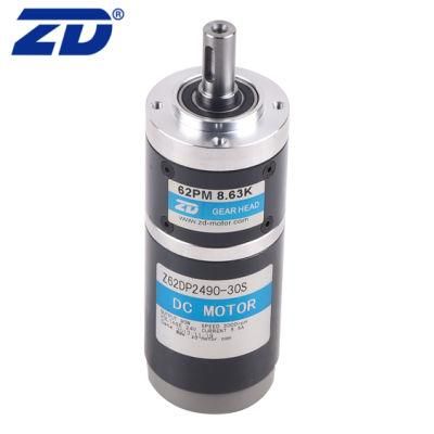 ZD 2000 Hours Motor Life 62mm Three Steps Brush/Brushless Precision Planetary Transmission Gear Motor