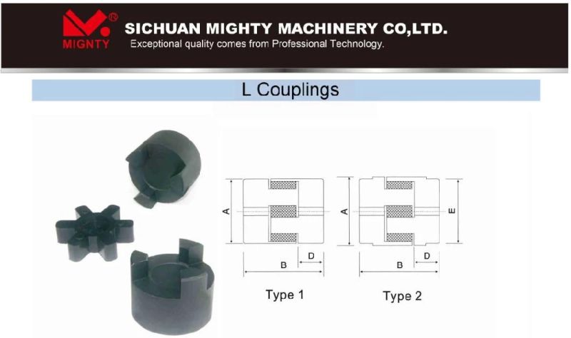 Metric Type L Jaw Spider Flexible Coupling L035 L050 L070 L075 L090 L095 L099 L100 L110 L150 L190 L225 L276