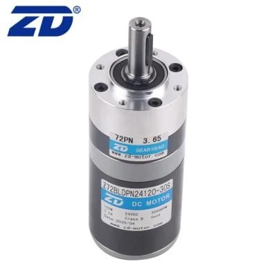 ZD 72mm IP20 Grade Protection Brush/Brushless Precision Planetary Transmission Gear Motor