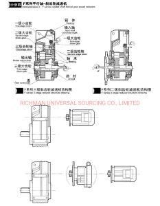 K Series Helical Gear Spiral Bevel Reductor Motor