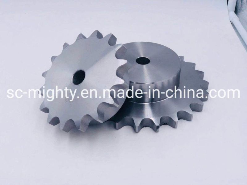 Mighty High Quality DIN Standard Steel 10b 12b 16b 20b 24b Roller Chain Sprockets Using in Transmission Industry