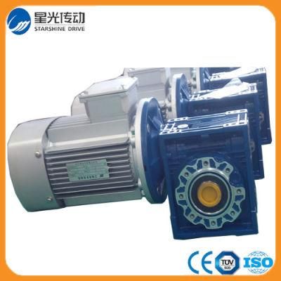 Aluminum Double Worm Gear Reducer with Motor