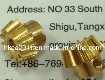 Custom Machining Small Brass Straight Bevel Gear