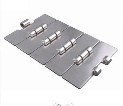 OEM Customized Beer Filling Line Chain Plate Stainless Steel Flat Top Chain Plate Conveying Flat Top Chain