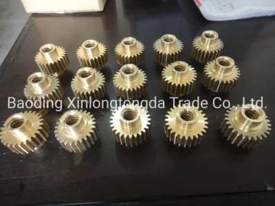 CNC Machine Brass Gear with Hubbing Gear