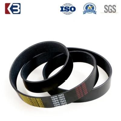 Black Rubber Auto Spare Parts 10pk Pk Belt 10pk1487 Timing Belt