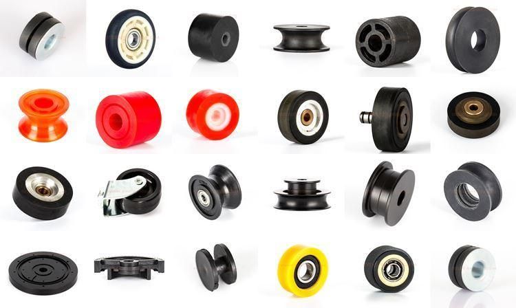 Material Handling Roller Parts Deep V Groove Colorful Nylon Pulleys