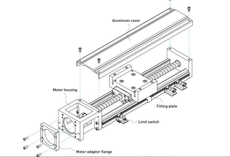 Linear Module Kt50 Series Kt5002p-300A1-F3 Linear Actuator Slide