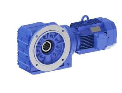 Inline Shaft with Flange Helical Gearbox Reducer