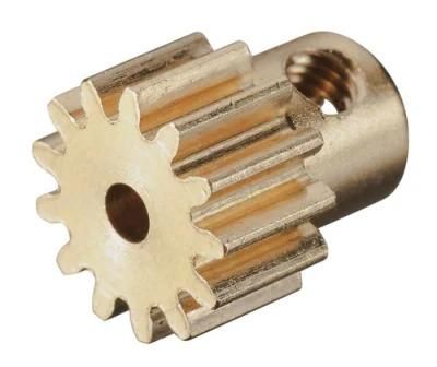 Custom Machining Small Brass Motor Pinion Spur Gear