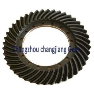 OEM Transmission Straight Helical Teethed Bevel Helical Differential Gear with Keyway