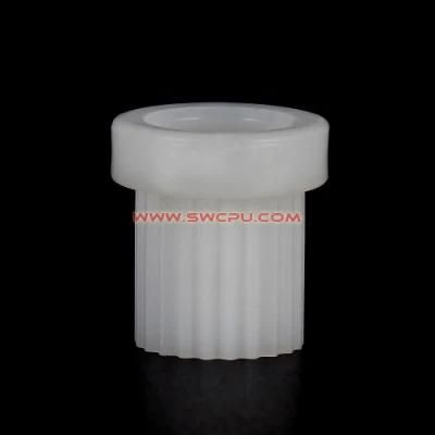 CNC Turning Pure White Teflon Gear Coupling / Linear Threaded Boot