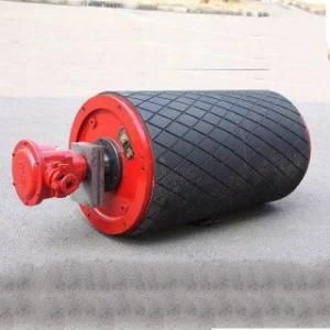 Long Life Diamond Rubber Lagged Drive Pulley for Belt Conveyor