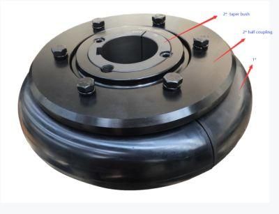 Fenner Tire Coupling F120 F160b/F/H Flexible Rubber Tyre Coupling with Taper Bush for Pump