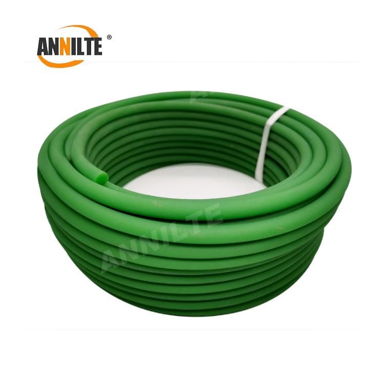 Annilte High Strength Round Red Green PU Polyurethane Color Green Conveyor Transmission Belt