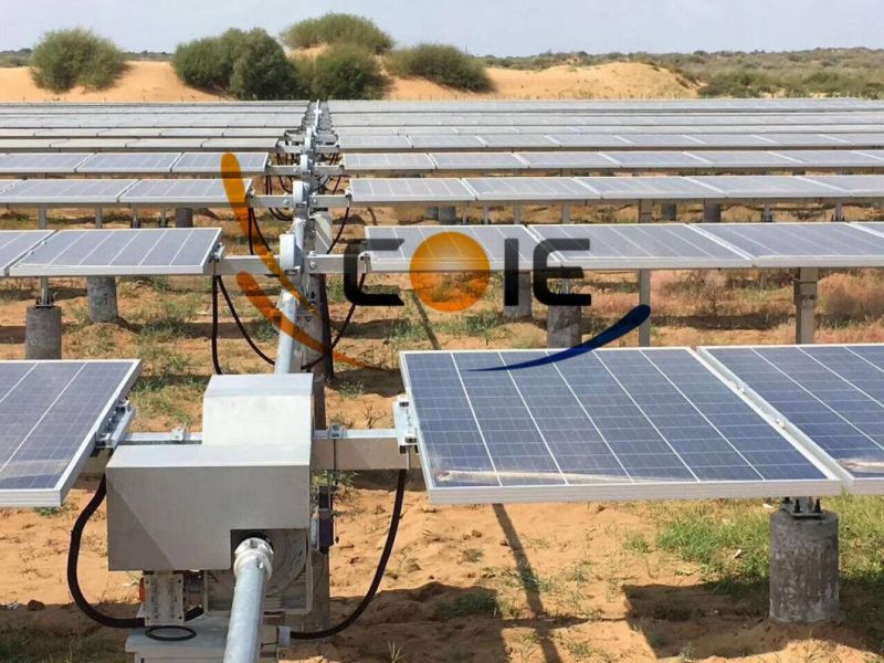 Horizontal Single Axis Solar Tracker Slewing Drive Slewing Motor Slewing Gear
