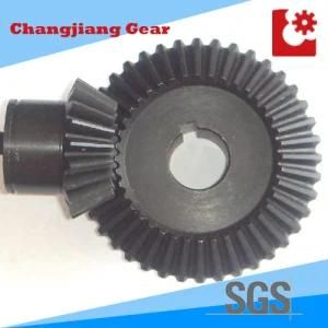 OEM Transmission Straight Teethed Bevel Helical Differential Gear with Keyway