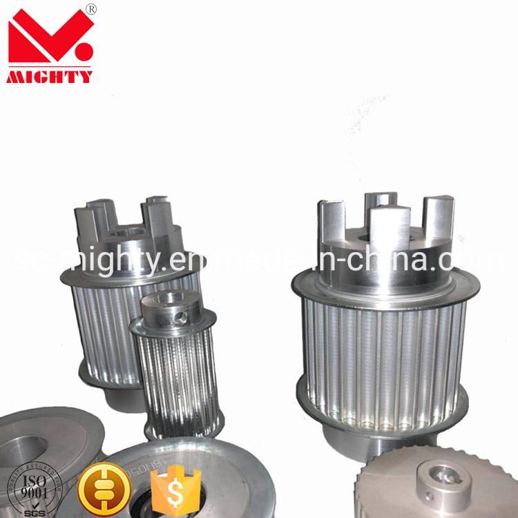 Chinese Brand Mighty Timing Belt Pulley Mxl XL L H Xh At5 At10 Tooth Pitch Aluminum/Steel/Cast Iron Synchronous Pulleys with Reasonable Price