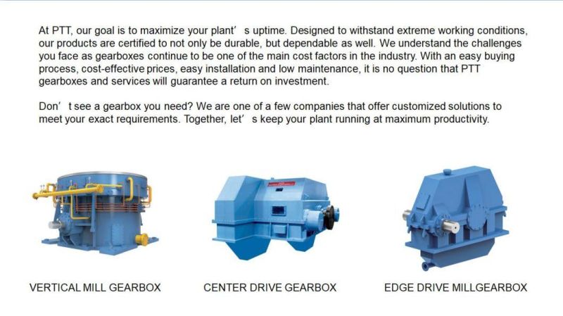 Vertical Roller Mill Gear Units for Steel/Cement