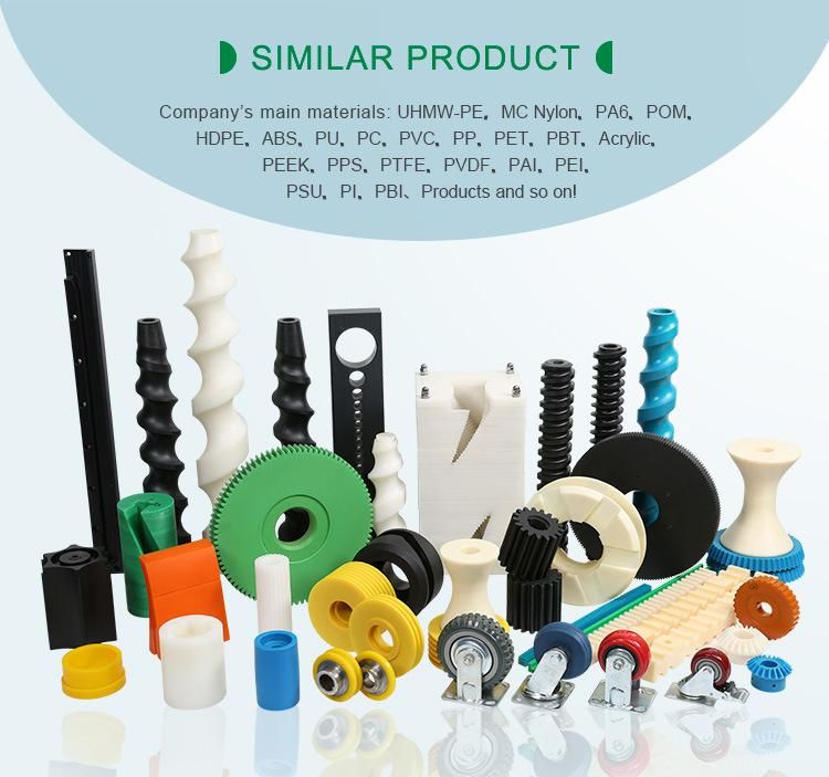 High Precision Customized Plastic Tooth Gears Wheel CNC Machined Nylon Plastic Worm Gear