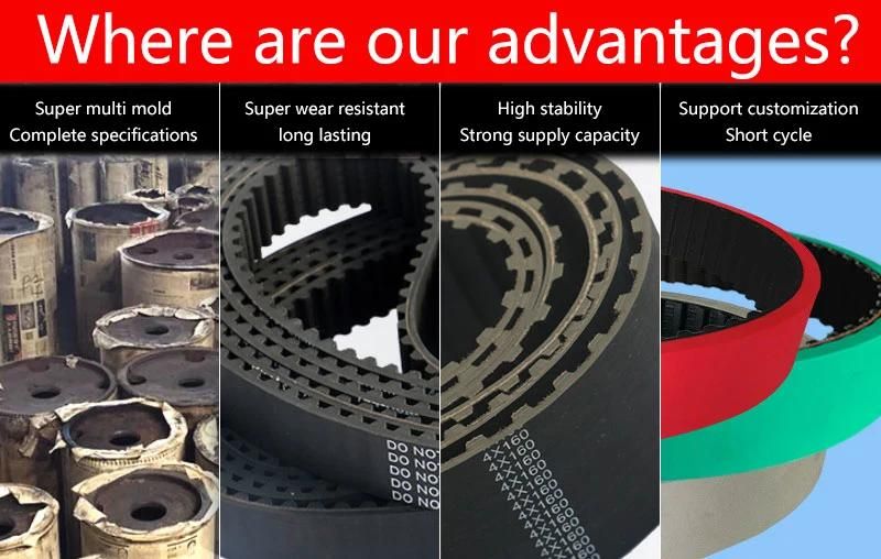 Rubber Conveyor Timing Transmission PU Drive Belt