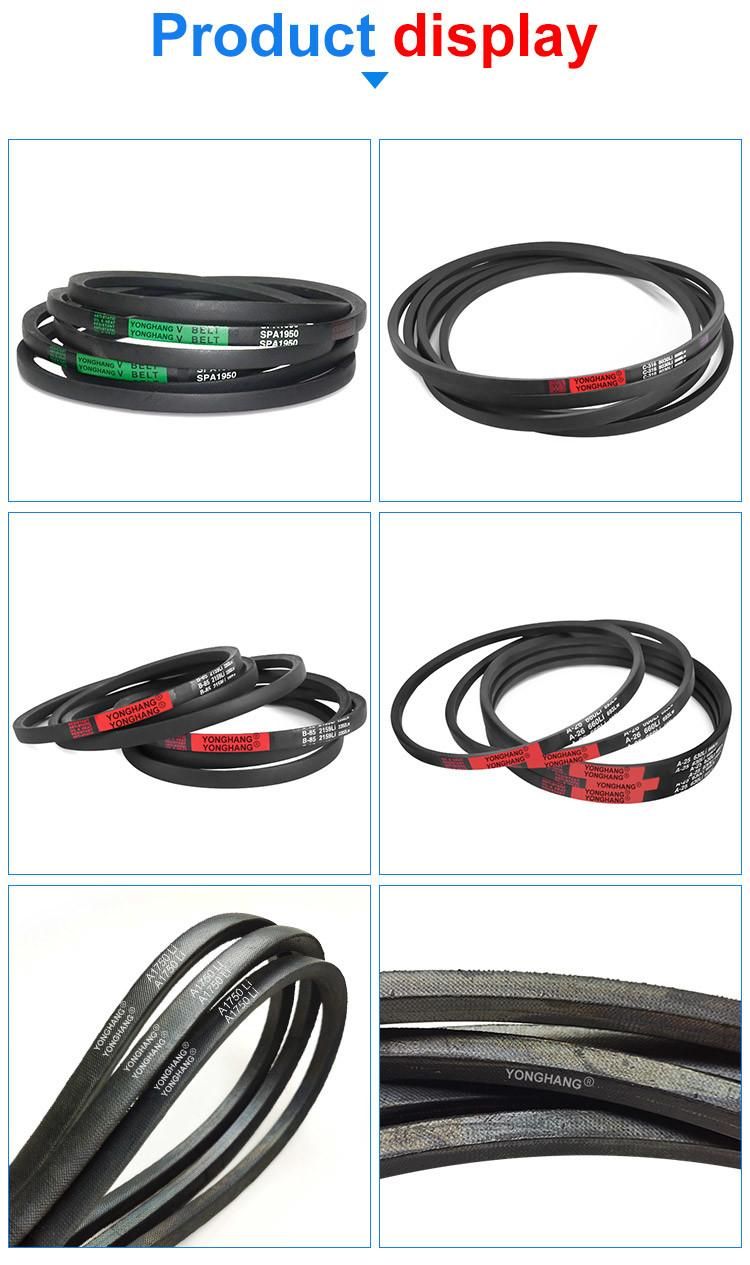 Black Toothed Automotive Rubber Poly -V Belt for Power Engine Machine