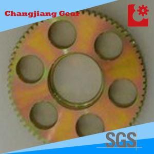 Yellow Zinc Spur Gear with Lightening Hole (Customized)