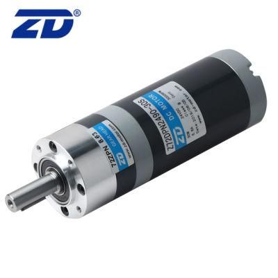 ZD 72mm High Speed Brush/Brushless Precision Planetary Transmission Gear Motor