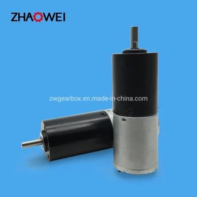 24mm 12volt High Torque Micro Brush Low Rpm DC Gear Motor