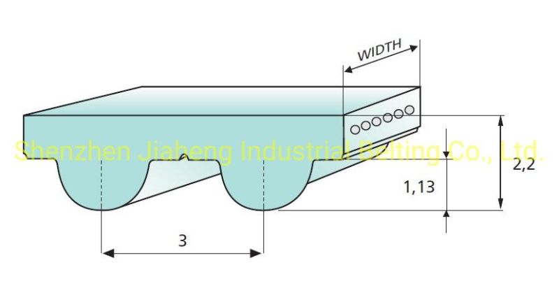 3mgt3 255 Rubber Timing Belt