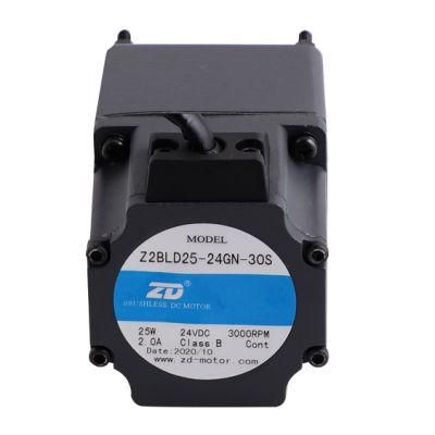 ZD Horizontal Type Available Controller Electric Brushless DC Gear Motor for AGV
