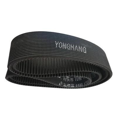 Black Rubber Timing Belt with Pj/Pk/Pl/Pm Groove for Food Machine