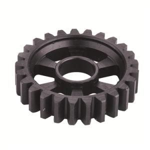 Black POM Plastic Spur Module Gear / Injection Mould Plastic Machine Part