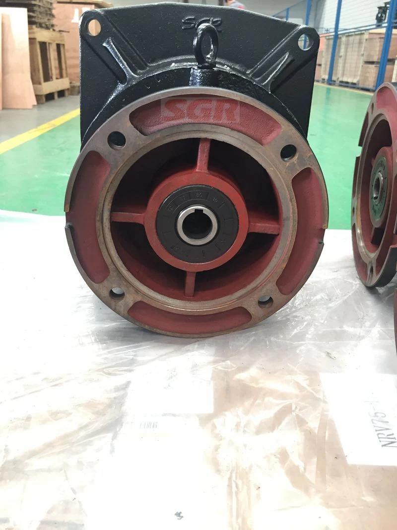 Suspended Cranes Application Cast Iron Inline Helical Gear Reducer Coupled with 100b5 Flange