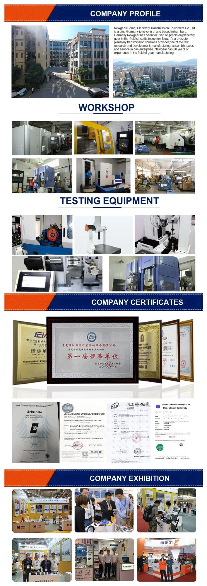 Germany Brand Factory Price Low Noise Planetary Gear Reducer
