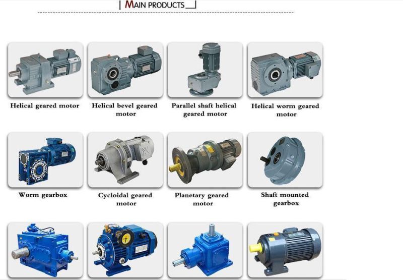 Helical Gearbox Speed Reducer with Motor Pump