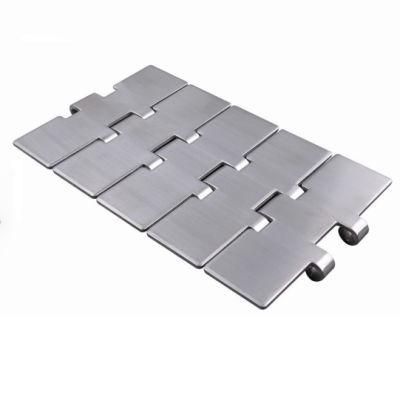 High Tensile Strength Pitch 38.1mm K300 K325 K350 K400 K450 K500 K600 K750 Stainless Steel Straight Plate Flat Top Chains